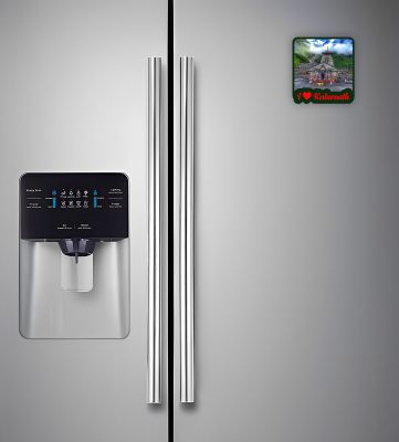 Kedarnath Temple Fridge Magnet  Gift for Travel Lover  Indian Souvenir Fridge Magnet  Home Office & Temple Decoration Stikcer  Religious Gift (I Love Kedarnath)